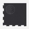 2x2 Ft x 3/4 Inch Interlocking Black Sundance Tiles interlock corner tile hexagon surface