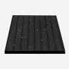 Sundance 4x6 Ft x 3/4 Inch Straight Edge Rubber Horse Stall Mats black bottom angle