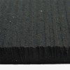 bottom edge view of horse stall mat