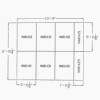 Equine Horse Stall Mats 12x14 Ft Kit diagram