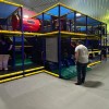 indoor jungle gym with foam tiles