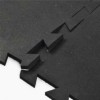 Geneva Rubber Tile 1/2 Inch Black interlocking.