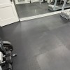 Geneva Rubber Floor Tiles 3/8 Inch Black basement home gym