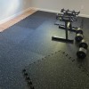 Geneva Rubber Tile 10% Color home gym install