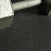 Rubber Tile 2x2 Ft x 3/8 Interlocking Sport Black with dumbbell
