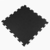 Interlocking Rubber Flooring Tiles 2x2 Ft Black 8 mm full tile