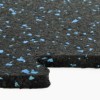 Rubber Tile Interlocking Sport West 10% Blue 3/8 Inch x 2x2 Ft. edge close up