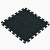 Rubber Tile Interlocking Sport West 10% Blue 3/8 Inch x 2x2 Ft. full tile angle