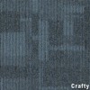 Point of View Commercial Carpet Plank .27 Inch x 18x36 Inches 10 per Carton Crafty color close up