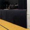 balck Stage Pad 12 Inch x 36 Inch Per LF in school gymnasium 