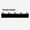 Borders for Indoor Court Tile Solid Surface 1/2 Inch x 1-3/4 inch x 1 Ft. Female Border