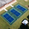 Sport Green and Navy Blue Pickleball Court Kit with Lines 30x60 Ft. Three Courts