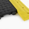comfort matta black tile with yellow border ramp