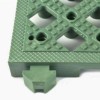 Safety Matta Perforated Green close corner.