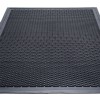Clean Step Scraper Rubber Entrance Mat 3x5 Ft. in black full mat
