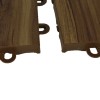 EZ Portable Dance Floor Tile Espresso Oak open interlocks