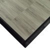 Corner border of the Dove Gray Tap Dance Floor Kit 5/8 Inch x 3x3 Ft.