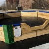Gaga Ball Pit Rubber Flooring Kit 23.8 x 23.8 Ft. Pit install 