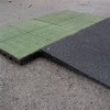 StrongPlay Playground Edge ADA Ramp 1.75 Inch x 35.43x15.75 Inches with green tiles