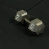 UltraTile gym flooring for home gym with dumbbell