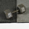 UltraTile Premium Rubber Gym Flooring Weights Floor Tiles with Dumbbell