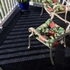 StayLock Perforated Tiles Black patio chair