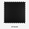 PaviGym Endurance Fitness Gym Flooring Tile 7 mm x 39.37x39.37 Inches jet black full tile