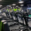 PaviGym Extreme Gym Rubber Floor Tiles 7 mm x 39.37x39.37 Inches row of elliptical machines