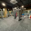 Weight machines on PaviGym Extreme Gym Rubber Floor Tiles 7 mm x 39.37x39.37 Inches in Super Black