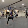 Aerial Arts performed on PaviGym Motion Group Fitness Floor 9 mm x 39.37x39.37 Inches in stone gray