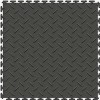 dark gray diamond plate floor tile