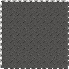 dark gray diamond plate floor tile