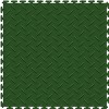 diamond plate garage floor tile green
