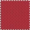red diamond plate garage floor tile