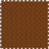 tan diamond plate garage floor tile