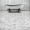 HomeStyle Stone Floor white marble color installed in bathroom