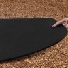 Swing Set Rubber Mat Standard 24x40 x 1 Inch black over mulch