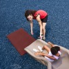 red rubber playground slide mats