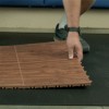 Natural Plyometric Rubber Underlayment Under Vinyl Floor Tiles