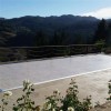 Portable Dance Floor 3x3 Ft Seamless Wood Grains Cam Lock Elegant Oak on Outdoor Deck