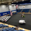 Dark Gray GymPro EcoRoll Carpet Floor Cover 6 Ft. Wide Per SF in gym for awards program