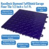 RaceDeck Diamond TuffShield Garage Floor Tile 1/2 Inch x 1x1 Ft. full tile Royal Purple infographic