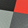 RaceDeck Diamond Garage Floor Tile 1/2 Inch x 1x1 Ft. in Black, Red, Alloy, Graphite