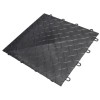 RaceDeck Diamond Garage Floor Tile 1/2 Inch x 1x1 Ft. graphite fill tile