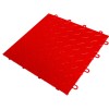 Full Tile of RaceDeck Diamond Garage Floor Tile 1/2 Inch x 1x1 Ft. in Red