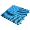 Full tile in Cool Blue of RaceDeck Free-Flow Garage Floor Tile 1/2 Inch x 1x1 Ft. 