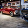 RaceDeck Garage Floor Border Edges Corners 1/2 Inch x 2x18 Inches with red car parked