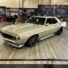 RaceDeck Oak Garage Floor Tiles 1/2 Inch x 18x18 Inches camaro for trade show display