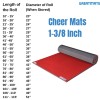 Cheer Panel Mats 6x42 ft x 1-3/8 Inch Poly Flexible Roll diameter infographic