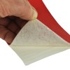 smooth vinyl red tape corner peel